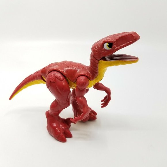 Mattel Fisher Price Imaginext Red Velociraptor Raptor Dinosaur Toy Figure - Picture 4 of 7